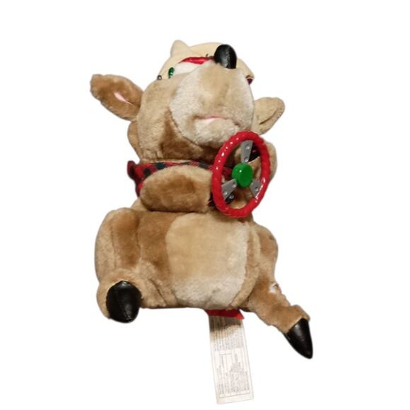 Gemmy Grandma Got Run Over By A Reindeer Light Up Animated Christmas Plush 10"L - Picture 2 of 6